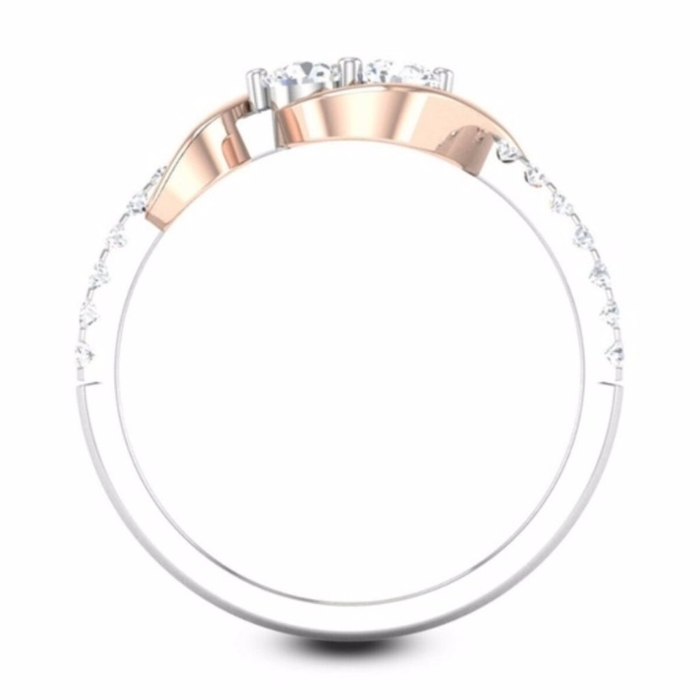 New 925 Silver Round Cut White Sapphire Ring - Picture 3 of 4